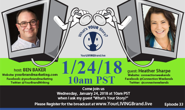 Ben Baker's Your Brand Marketing: Live! Podcast with Heather Sharpe